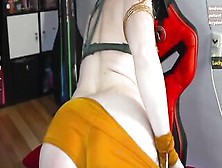 Gigantic Booty Beauty Leia Organa Cosplayer Flashing But Hole And
