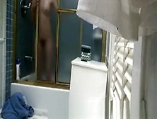 Brunette Girl Caught In Bathroom By Spy Cam