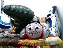 Fuck Inflatable Dinosaur Thomas