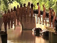Nude Women On An Amazing Bridge For A Great Picture