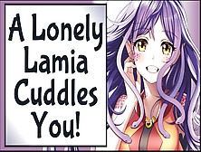 Lonely Lamia Cuddles With You In Your Camping Bag! [Sfw] [Wholesome]