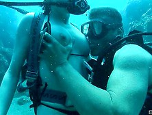 Underwater Porn Fetish For The Busty Beauty On Her Holiday