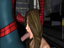Spider Man Saves And Fucks 3D Babe