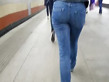 Sexy Russian Ass In Blue Jeans