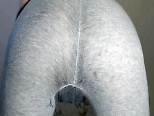 Eighteen Multiple Squirt Into Grey Pants