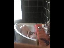 Woman Filmed Masturbating In The Bathtub