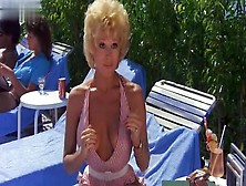Leslie Easterbrook, Vickie Benson, Hilary Shepard, Various Actresses In Private Resort (1985)