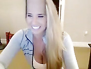 Hot Blonde Webcam Girl Stripping Naked