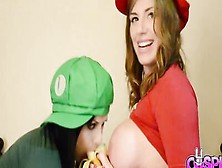 Cosplay Babes Yuffie Yulan And Tina Kay Are The Super. Mario Lesbian Sisters