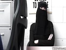 Adorable Muslim Bimbos Tried To Conceal Some Stolen Stuff Under Her Clothes