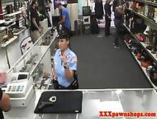 Real Latina Pawnshop Police Amateur Fucked