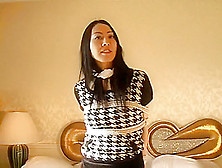 Japanese Hottie Bound And Gagged On The Bed (2 Sets)