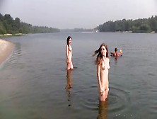 Young Nudist Beach Girl