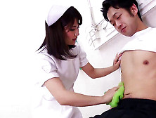 Youthful Nurse Taking Care Of Patients