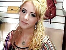 Sexy Blonde Latina Eve Picked Up In A Store