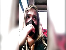 Loira Se Tocando No Coletivo Blonde Sexy Masturbating Into Bus