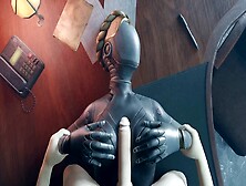 Intense 3D Game "atomic Heart": White Guy Dominates And Fucks Busty Robot Girl,  Covering Her Face With Cum!
