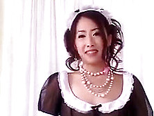 Koyuki Matsumoto In Pink Uniform Sucks Cocks