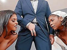 Interracial Ffm Threesome With Sophia Leone And Hazel Grace