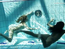 Naughty Silvie And Zhanetta Underwater Naked Babes