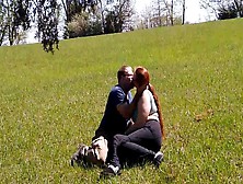 Summer Sex In The Country - Creampied Outdoors In The Open Fields Rolling In The Grass