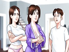 Voluptuous Cartoon Teens And Milfs Fuck In A Porn Game