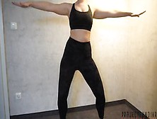 Aerobic Women Inside Tight Yoga Leggings Pounded After Workout - Sex Ends