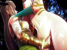 Elven Warrior Makes Legs Of The Queen Forest Tremble | 3D Hentai