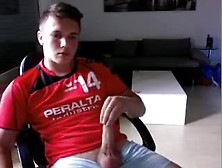 German Gay Cutie With Hard Cock Chatting With A Boy On Cam