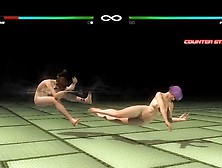 Naked Doa Fights: Kasumi Vs.  Ayane