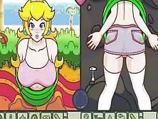 Bowsette X Princess Peach (Mario)
