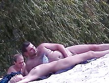 Cute Blonde With Pointy Tits In This Candid Beach Video