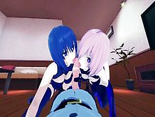 Fate Grand Order/tsukihime Ciel And Mash Threesome Hentai