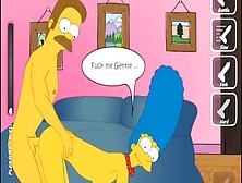 The Simpsons - Marge X Flanders - Anime Cartoon Game