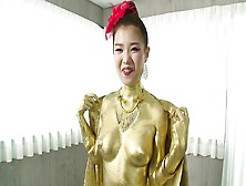 Gold Japanese Slut Sucks Dick