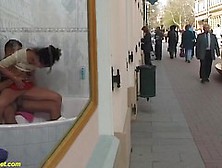 Hot Rough Anal At Public Shopping Street