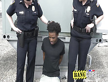 Dirty Ebony Thug Slamming The Cops