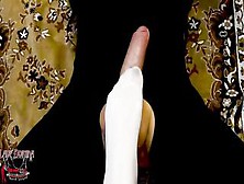 White Nylon Feet Worship Hispanic Girlfriend