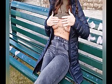 I Flash My Tits In Public On A Bench