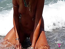 Nippleringlover Cute Mom Nude Beach Multiple Cunt Piercings Extreme Stretched Nipple Piercings