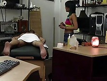 Petite Asian Masseur Gives Pervert Shop Owner A Free Massage And
