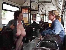 Chick Lactating In The Public Bus