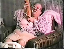 Very Old Granny Loves Big Toy.  Real Amateur