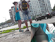 Young And With A Bf In The Sexy Upskirt Camera