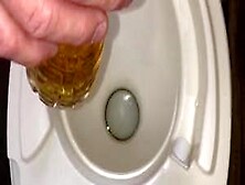 Watch My Pov Of Filling Up An Empty Water Bottle Full Of My Piss,  Then I J/o & Cum Inside The Bottle