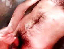 Cumshot.  Jerking My Hairy Dick Off,  Spitting On It And Cumming All Over My Hairy Chest