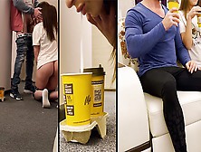 She Blowed Delivery Lover Dong And Put His Jizz To Her Cuck - Man's Coffee