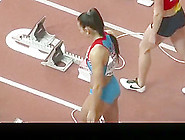 Athletic Women In Tight Sports Clothes