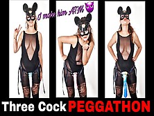 Peggathon! 3-In-1 Huge Strap On Rough Extreme Atm Pegging Session Full Video Training Zero Femdom Flr Strapon Mistress