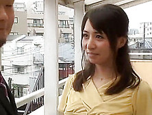Cute Housewife Yuuka Osawa Has Creampie Sex With A Neighbor.